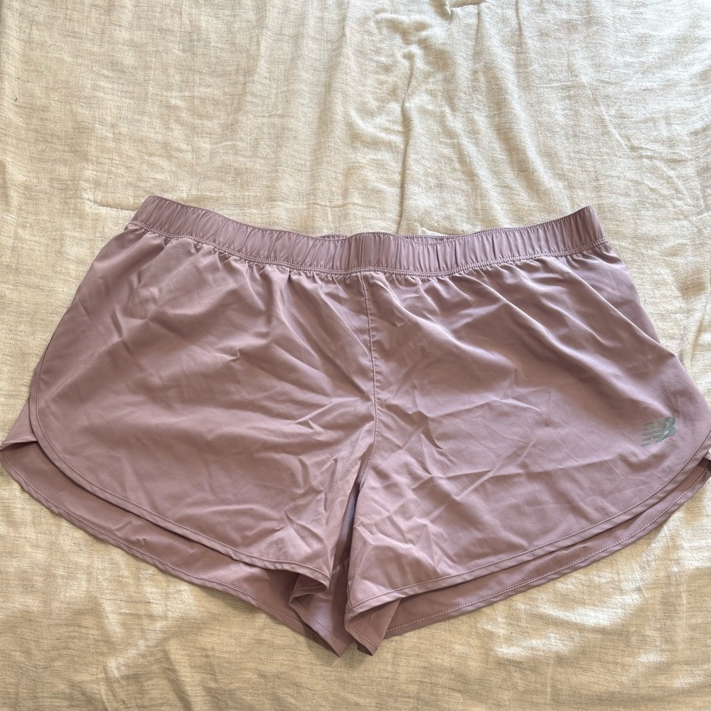 New Balance Women's Light Purple Workout Shorts
